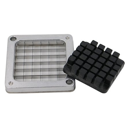 Friteerausleikkuri Ruostumaton Teräs + 3 Terän Kokoa, Siruleikkurin Osat Friteeratut Perunat (9.5mm)