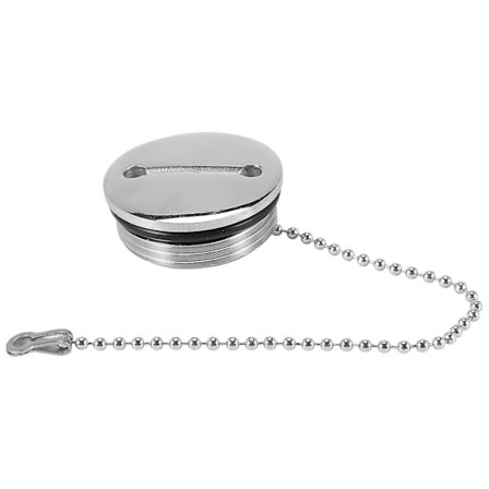 Båtdäck Påfyllningslock Ersättningslock Med Kedja Rostfritt Stål Bränsle Vatten [db]