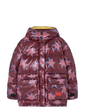 THE ANIMALS OBSERVATORY Lemur Kid Puffer Jacket Maroon - Burgundy - 10 Y