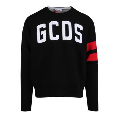 Gcds, Logo sweatshirt Zwart, Heren, Maat:M