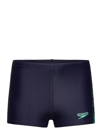 Boys Plastisol Placement Aquashort Blue Speedo