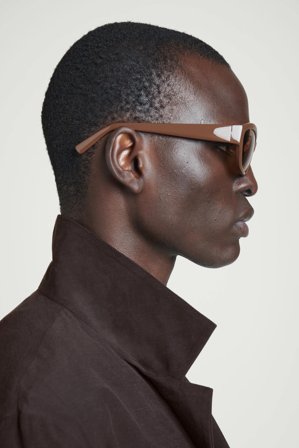 COS Men's Sporty Sunglasses in Brown