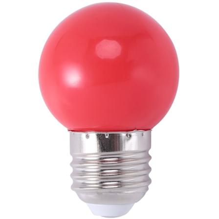 E27 LED-muovilamppu L mmin Punainen (0,5W Teho, Punainen)