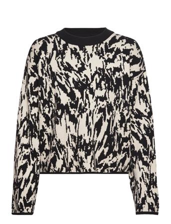 Centapw Pu Tops Knitwear Jumpers Black Part Two
