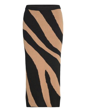 Vmnancy Nw 7/8 Skirt Boo Brown Vero Moda