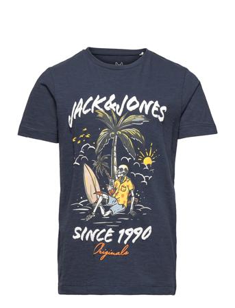 Jorvenice B S Tee Ss Crew Neck Ln Jnr T-shirts Short-sleeved Blå Jack & J S