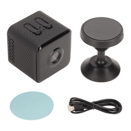 Mini sikkerhetskamera 1080P vidvinkel infrarød nattsyn bevegelsesdeteksjon trådløst innendørs kamera for hjemmet