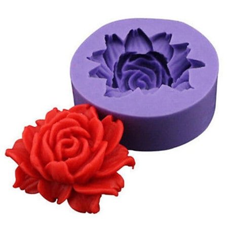 3D Rose Blomster Silicone Skimmel