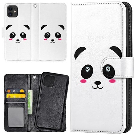 iPhone 12 Mini - Plånboksfodral/Skal Panda