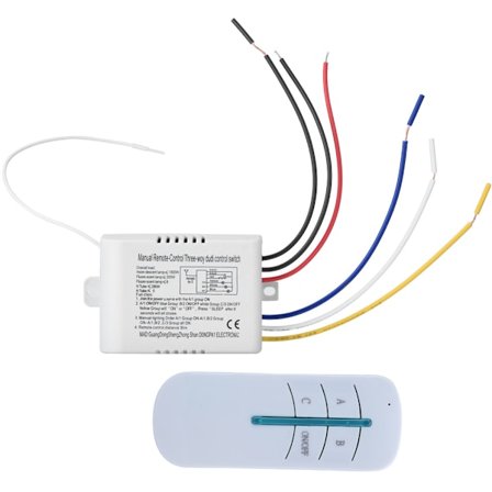 220V Smart Modul Trådlös PÅ/AV-brytare Mottagare Fjärrkontroll Sändare 3-vägs