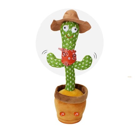 Sings Dance Repetitive Talking Cactus Toy