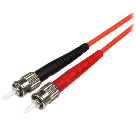 StarTech 1m Fiber Optic Cable - Multimode Duplex 50/125 - LSZH - LC/ST - OM2 - LC to ST Fiber Patch Cable - koblingskabel - 1 m - oransje