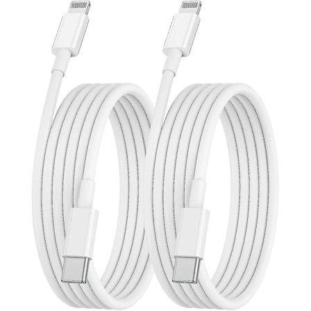 USB-C till Lightning-kabel 2m, 2-pack iPhone-laddningskabel 2m kompatibel med Apples USB-C-laddare