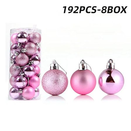 12 stk. Julekuler Ornamenter til Juletrepynt Knusesikker Hengende Kule Julebord Dekor