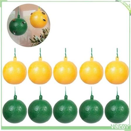 10 stk. Frugtfluefælde med klæbrig myggedræber Effektiv fluefanger til køkken indendørs udendørs