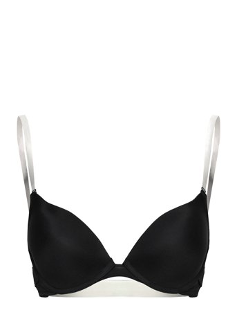 Transparent Back Bra Pp Push Black Hunkemöller