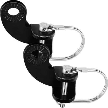 2 set cykelvagnskoppling cykelkoppling fästadapter ersättningskontakt vinklad cykelvagnskoppling 12,2 mm kompatibel med Burley