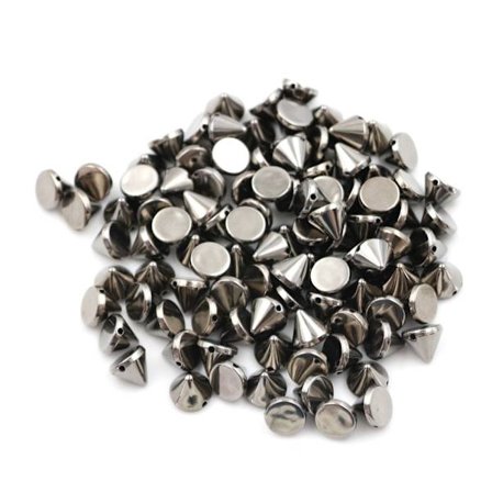 100 stk 10 mm stud Rund Spike Rivet Craft Bag Lær DIY