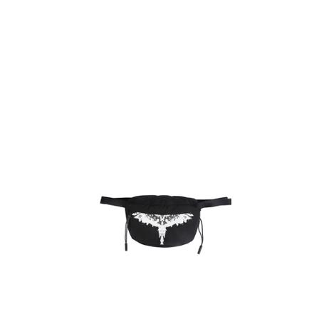 Marcelo Burlon, Belt Bag With Wings Print Zwart, Heren, Maat:ONE Size