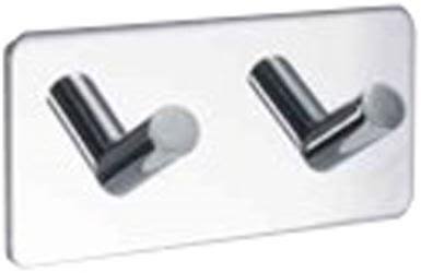 Beslag Design Base Håndklæde 2 kroge Mat børstet stål, Badeværelse