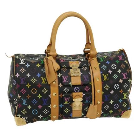 Louis Vuitton Vintage, Pre-owned Keepall Bag Zwart, Dames, Maat:ONE Size