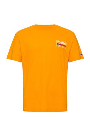Tjm Ny Script Box Back Logo Tee Orange Tommy Jeans