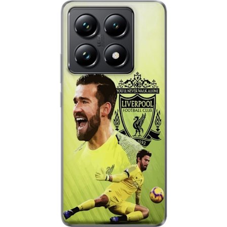 Kompatibelt Mobilskal till Xiaomi Xiaomi 14T Pro Alisson Liverpool Brasilien enda målvakten på listan fotboll målvakt med hög räckvidd starka rä