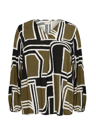 Wasabi Concept WA-Natalie 2 Blouse Blusar Dam Grön +L