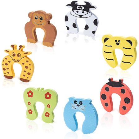 Dörrstopp Anti-klämskydd Fingerskydd Dörr- och fönsterblockerare Barn Babysäkerhetsskydd 7 st Eph