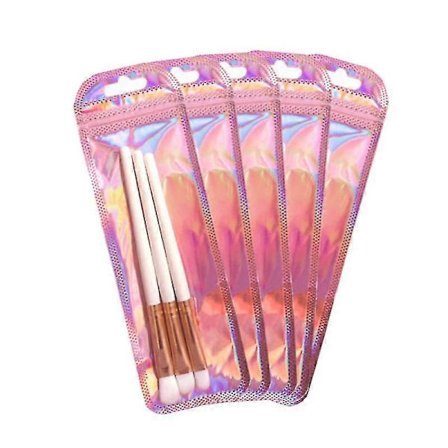 100st Återförslutningsbara Holografiska Pennfodral Luktsäkra Påsar Dragkedja Pärlförsedda Förpackningspåsar För Pennor S