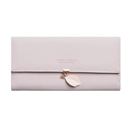 Kvinder pung møntpung Japansk koreansk Partysu forlader Lang Dame Student Multifunktionel Stor Kapacitet Billfold Pink