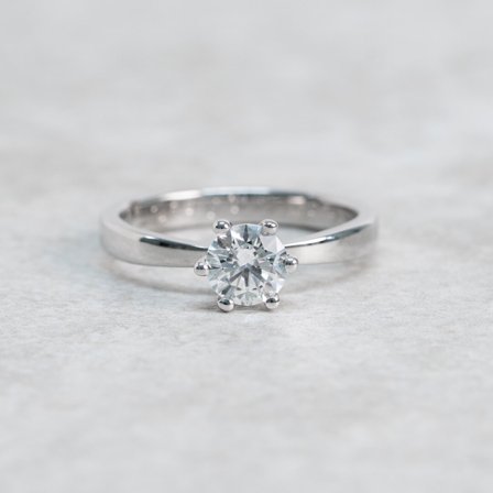 Förlovningsring Kustvinda, 18K Vitguld 0.50 Carat - Förlovning- och vigselringar