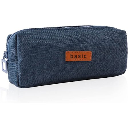 Pennfodral med stor kapacitet, blixtlås, pennfodral i canvas
