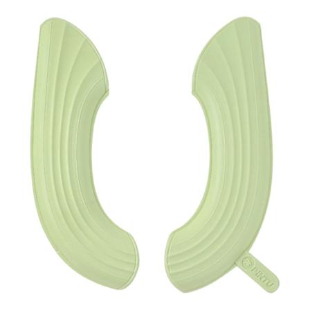 Toaletttrekkpute Vanntett toalettsetepute med håndtak Myk tykkere EVA selvklebende toalettsetetrekk Pads Green 2pair