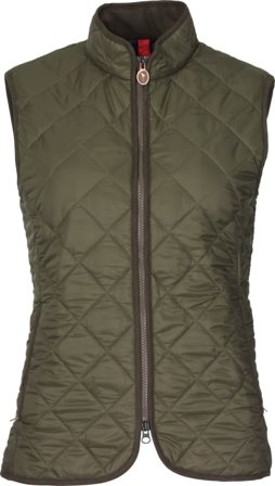 Laksen Audley Quilted Lady's Vest Jaktvästar Green L