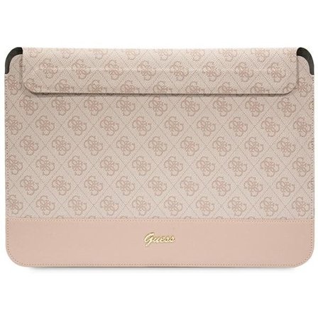 Guess 4G Stripe Metal Logo fodral för en 14" bärbar dator - rosa