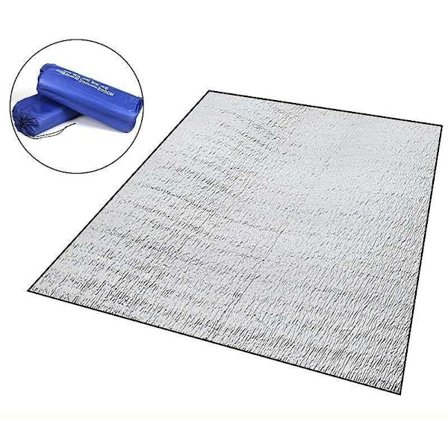 Foldbar utendørs Eva piknikmatte Aluminiumsfolie Fukttett Campingmatte Piknikteppe Pute Vanntett skumputer