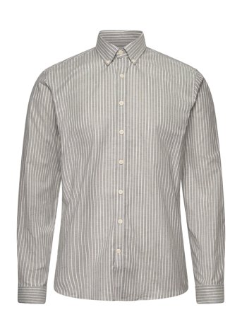 Lindbergh | Striped Superflex Oxford L/S | S