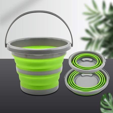 5L Hopfällbar Plast Hink Vikbar Fyrkantig Badbalja Portabel