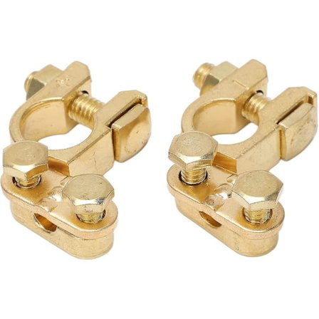 Auton akun liittimet messinki positiiviset ja negatiiviset akun liittimet pikavapautus irrotus