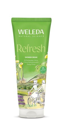 Weleda Refresh Shower Cream Citrus 200 ml, Skincare, Kropspleje, Bodyshampoo