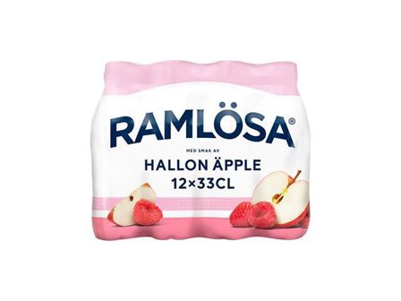 RAMLÖSA Dricka Hallon Äpple 12x33cl PET - Lyreco - Kök och servering - Dryck - Vatten