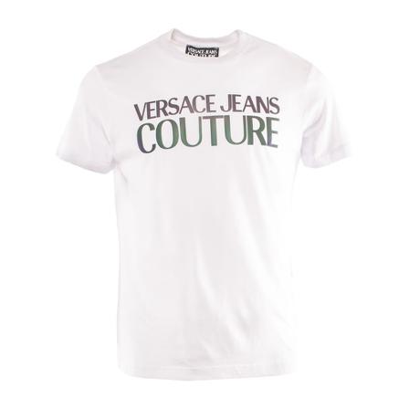 Versace Jeans Couture, T-Shirts Biały, Mężczyzna, Rozmiar: M