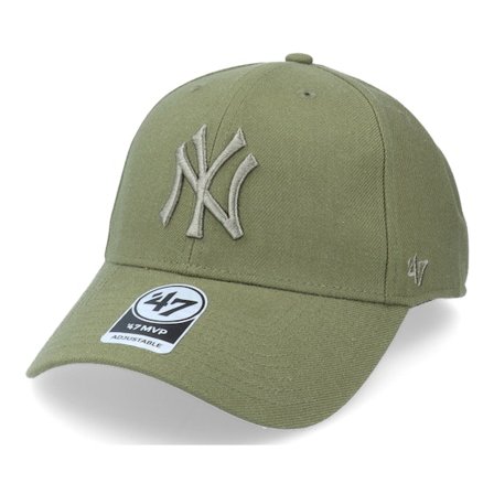 47 Brand - Verde adjustable Gorra - New York Yankees Mvp Sandalwood Adjustable @ Hatstore