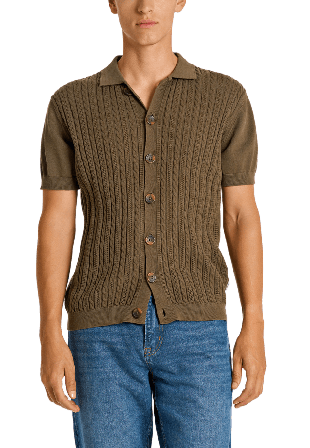 Lindbergh Knitted Cable Cardigan Koftor & cardigans Herr Grå L