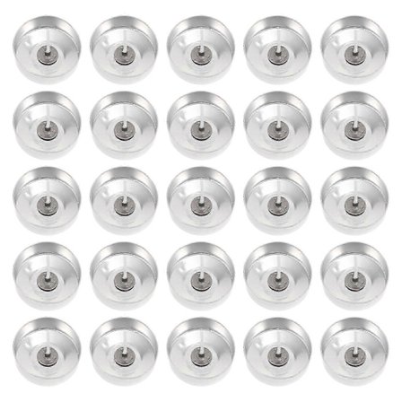 100 Set Aluminium Värmeljuskoppar Värmeljus Tomma Fodral Ljustillverkningsmaterial