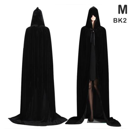 Medeltida Vampyr Hooded Kappa Häxkappor Halloween Kostym