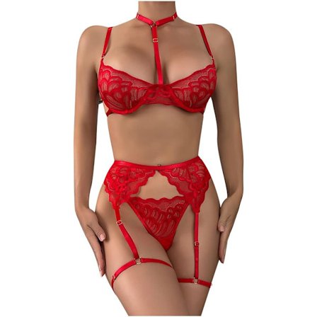 Kvinners Lingerie for Sex Naughty Play Sexy Henge Hals Teddy Babydoll