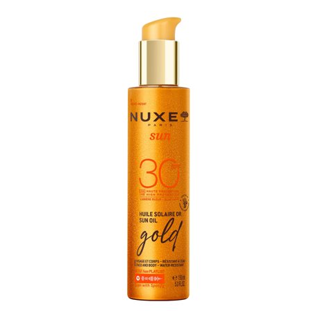 Nuxe Olio Solare Dorato Protezione SPF30 150ml - Olio solare corpo alta prot.