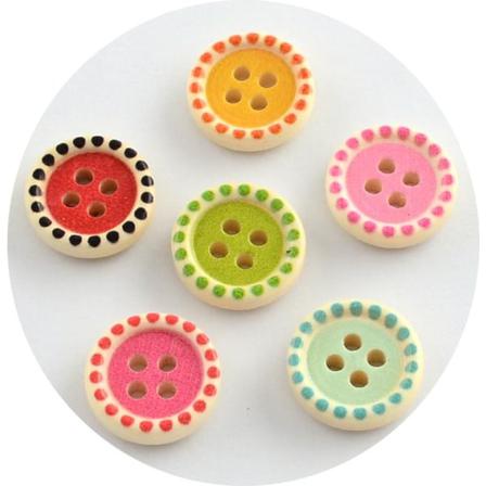 70 Fyra Håliga Knappar 15 Mm Mönster